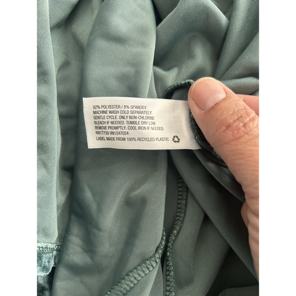 Ava & Viv Crushed Velvet Milkmaid Peasant Midi Dress Womens Size 1X Teal NWT - Picture 5 of 9